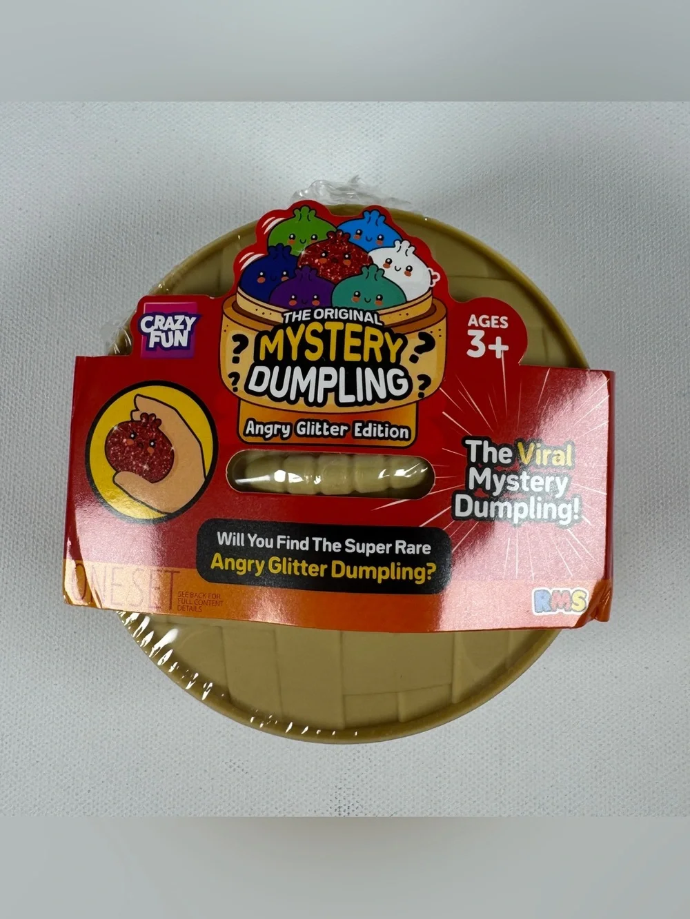 RMS Crazy Fun Mystery Dumpling Angry Glitter Edition Squishy Sealed NEW